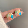 Combo Of 2 Multi- White Butterfly Earring