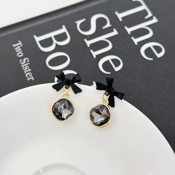 Pack Of 3 Black Gold Plated Earring