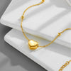 Amazing Gold Heart Chain Bracelet