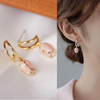 Soft Pink Tulip Earring