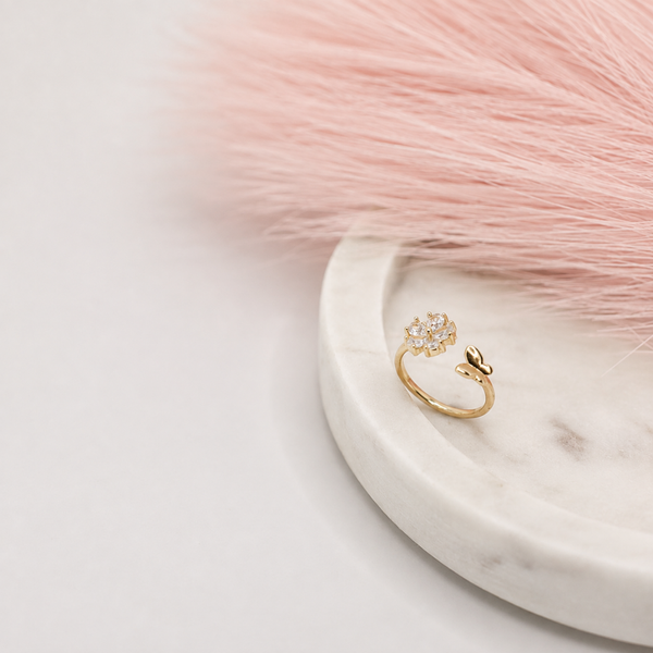 Daisy Butterfly Ring