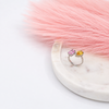 Pink & Yellow Duo Crystal Ring