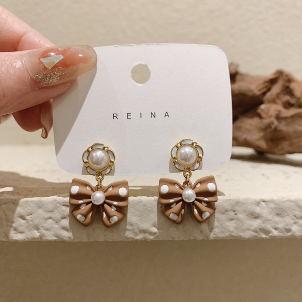 Bow Drops Earring