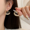 Pearl Heart Stud Earring