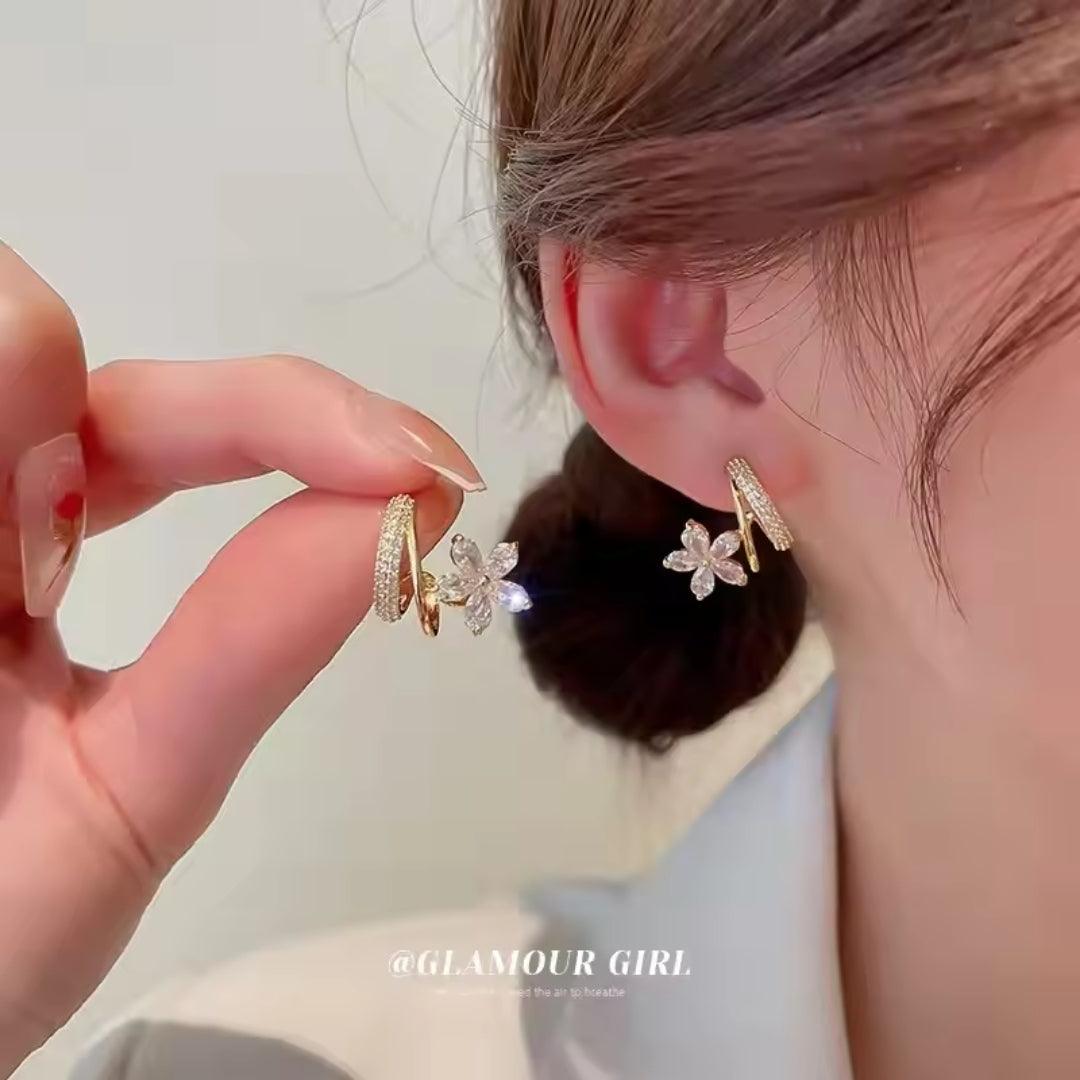 Claw Flower Earrings Flower Earrings