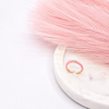 Pink Enamel Crystal Band Ring