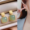 Green Gade Drop Earring