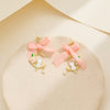 Pack Of 3 Pink Bow Earring