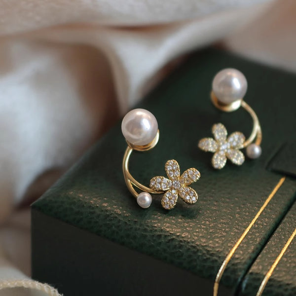 Pack Of 2 Leaf Flower Earring