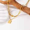 Cubic Zirconia Necklace Green Stones