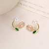 Pack Of 2 Trendy Floral Design Earring
