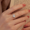 Silver Heart Spark Ring