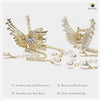Golden Large Rhinestone butterfly Hair Accessories