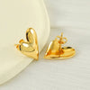 Anti Tarnish Heart Shaped Stud Earring