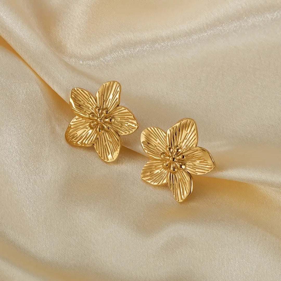 Anti Tarnish Golden Mini flower Earring