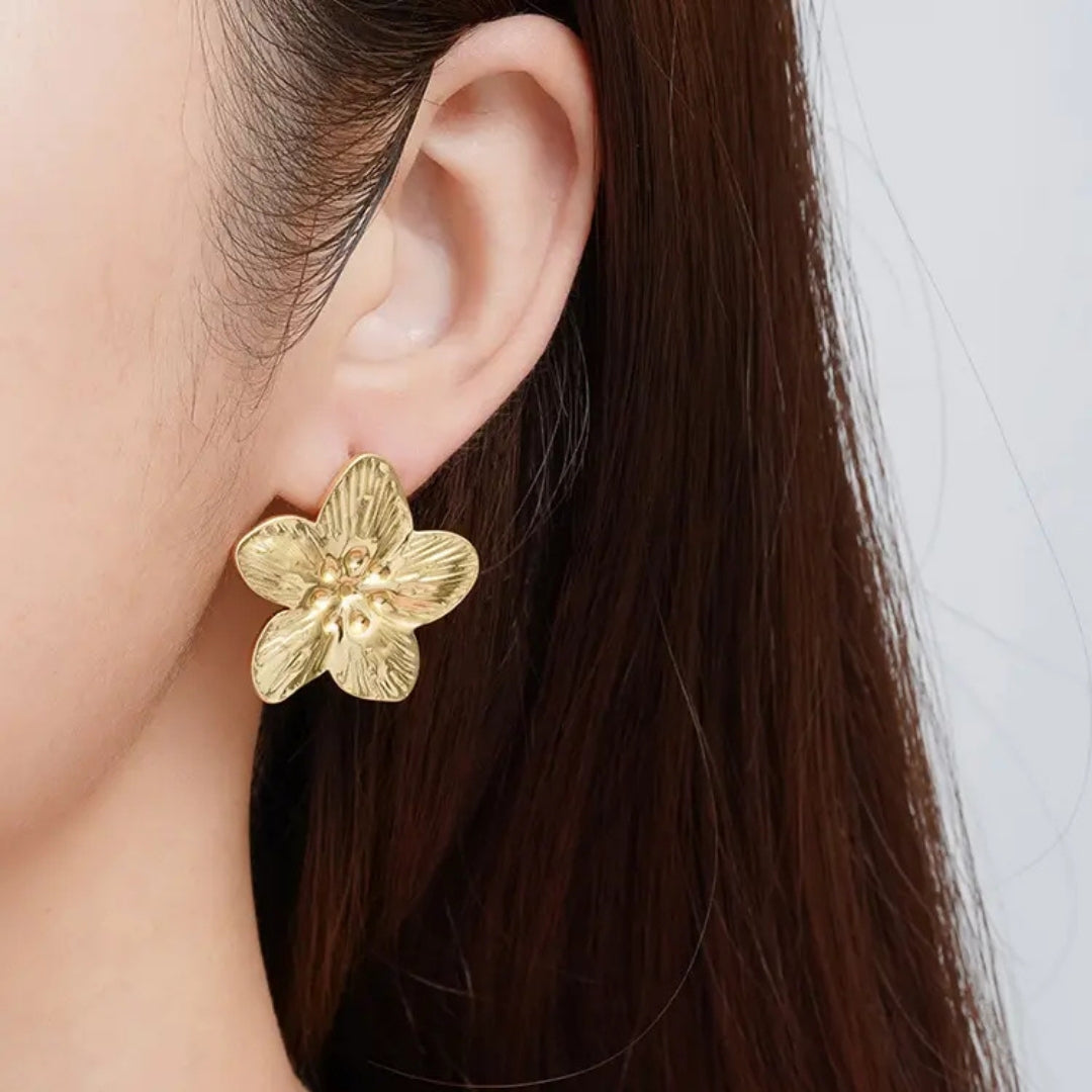 Anti Tarnish Golden Mini flower Earring