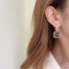 White Lies Classic Clear Crystal Earrings
