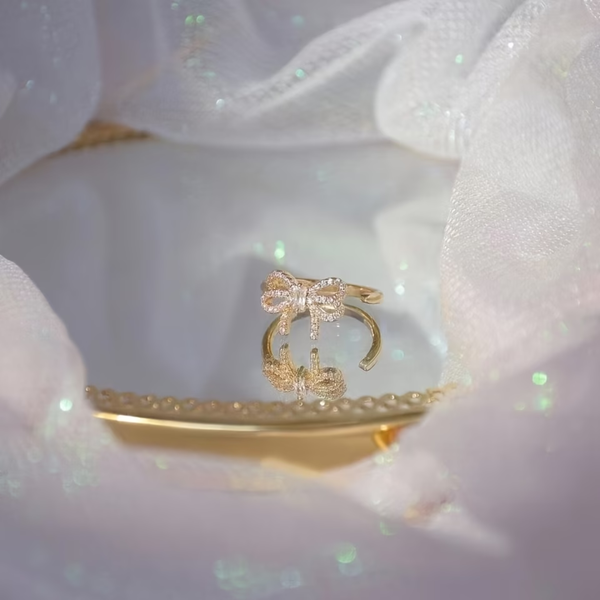 Princess Knot Grace Bow Ring
