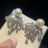 Western SIlver Pearl Earrings