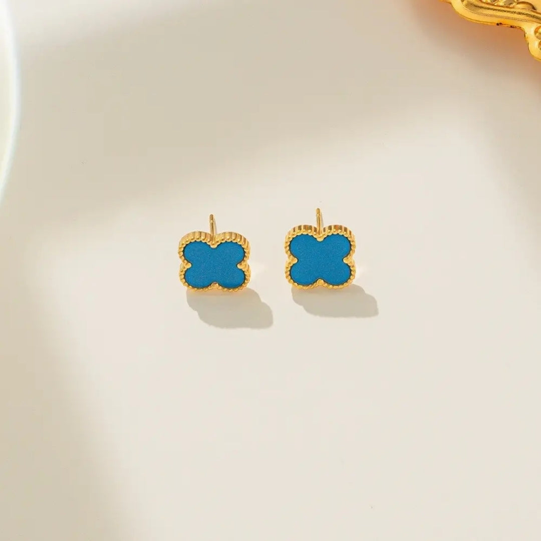 Anti Tarnish Cute Lil Blue Stud Earring