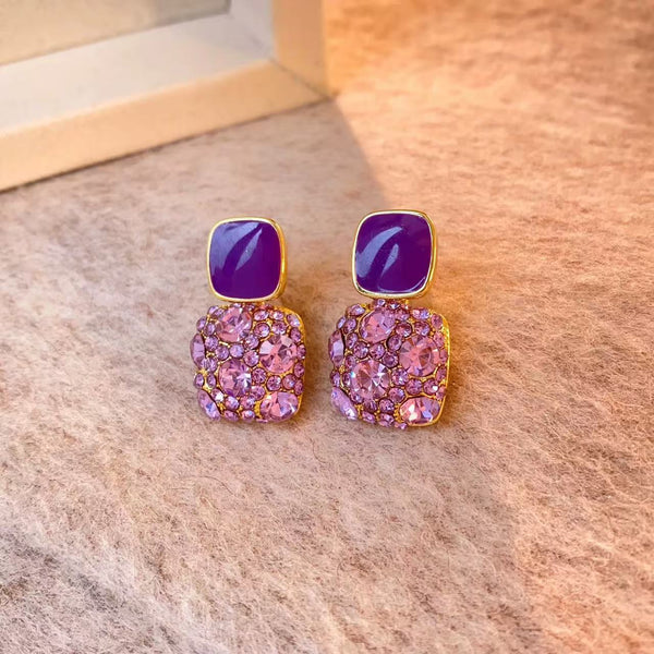 Pack Of 3 Purple Earrings