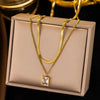 White Magic Dual Chain Necklace