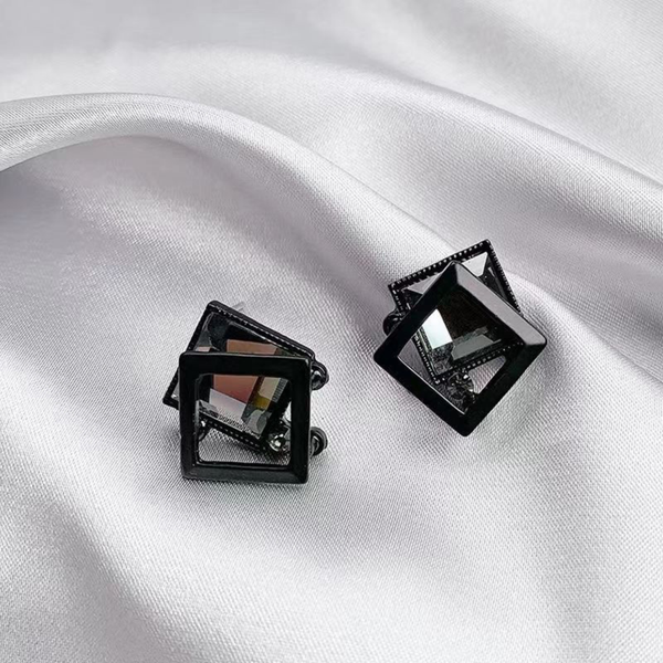 Black Crystal Earring