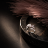 White Pink Crystal Vine Ring