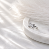 Crystal Bow Solitaire Ring