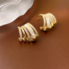 Attractive Half Circle Hoop Earring