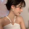 Trendy Cafe Wear Heart Hoop Earring