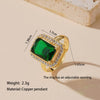 Green Emerald Queen Ring