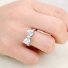 Unique Silver Bow Ring