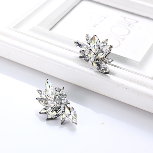 White Crystal Earring