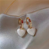 Trendy Cafe Wear Heart Hoop Earring