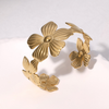 Golden Floral Cuff bracelet
