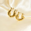 Anti tarnish gold hoop earrings