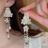 Romantic floral dangle earrings