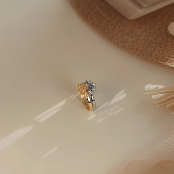 Love couple dual ring