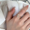 Golden Fishtail Pearl Ring