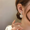 Western White Flower Tassel Earring