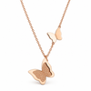Golden Plated Shiny Butterfly necklace