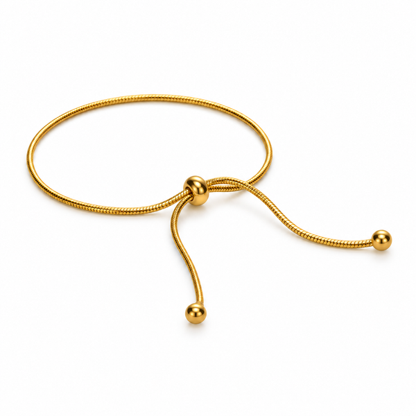 Classic Gold Adjustable Snake Chain Bracelet