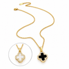 Reversible Enamel Pendant Necklace