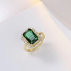Green Emerald Queen Ring