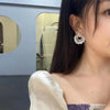 Unique Design Pearl Flash Stud Earring