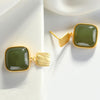 Green Gade Drop Earring