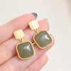 Green Gade Drop Earring