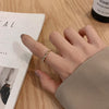 Golden Infinity Charm Ring