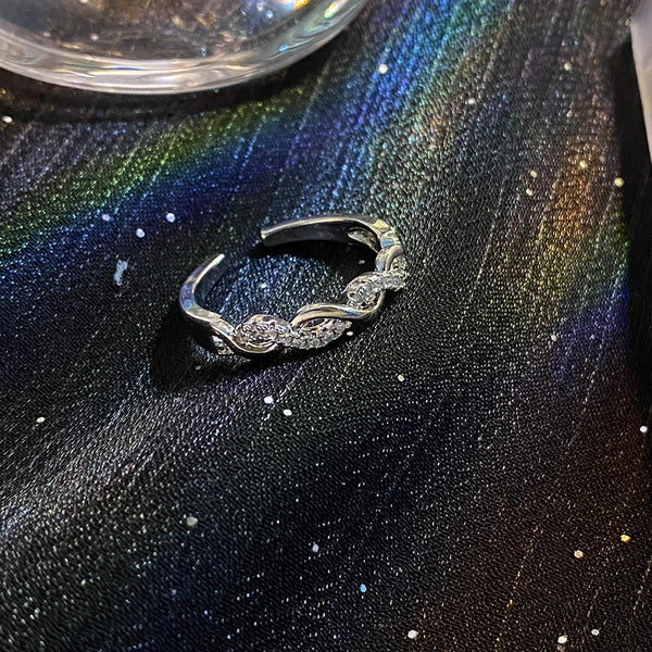 Silver Infinity Charm Ring